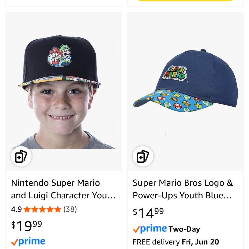 💕 $8 Bundled NWT Nintendo Super Mario Black Hat with Multicolor Text - Picture 7 of 7